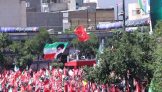 حماسه‌ی دانشگاهیان شهید باهنر کرمان در وداع با رهبر شهید انقلاب در مشهد مقدس